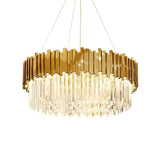Modern Gold Crystal Empire Candelabrum Chandelier for Elegant Interior Lighting