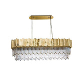Modern Gold Crystal Empire Candelabrum Chandelier for Elegant Interior Lighting