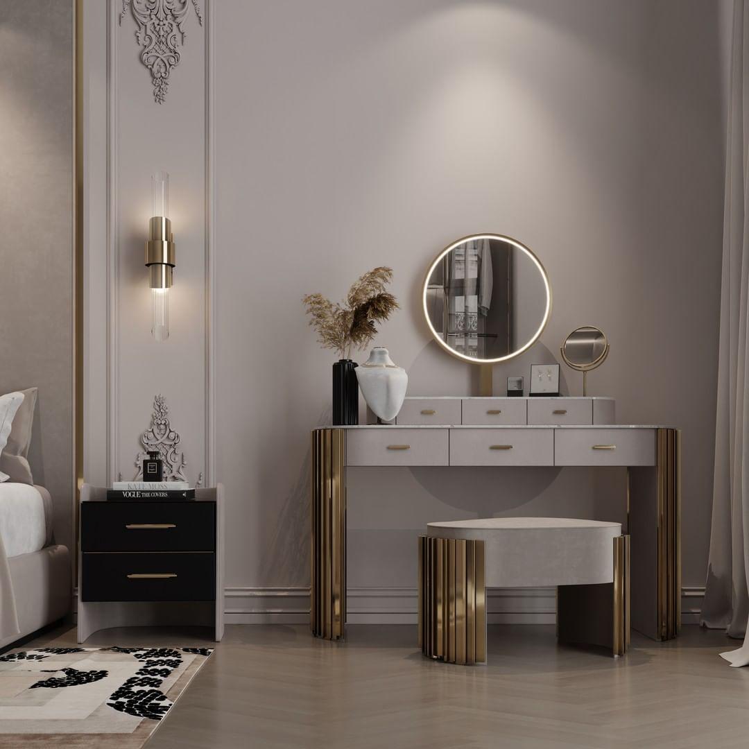 Modern Gold Crystal Wall Sconce Set of 2 Vertical Integrated LED Indoor Lighting Fixture