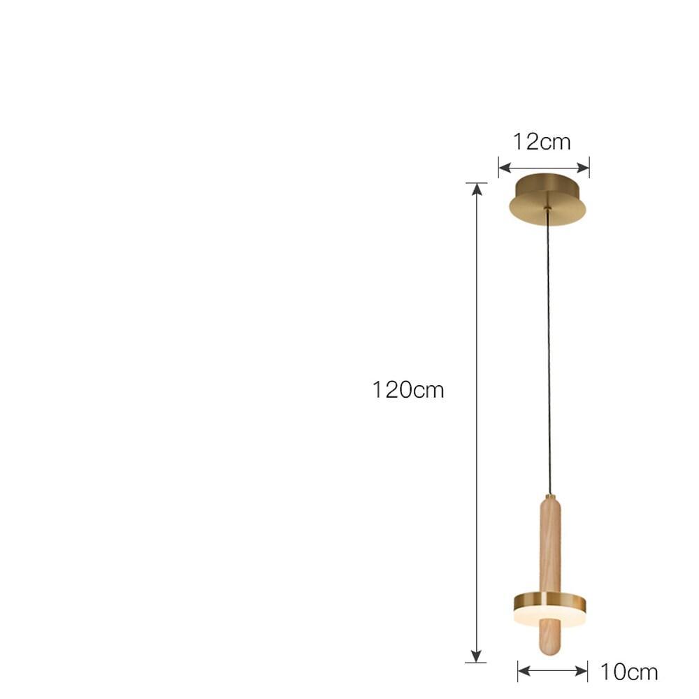 Modern Gold Cylinder LED Pendant Lighting for Kitchen Island and Living Room Adjustable Nordic Hanging Lamp