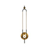 Modern Gold Ellipse Ring Marble LED Wall Sconce Tall Luxury Interior Accent Light