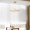 Modern Gold Geometric LED Pendant Light Nordic Hanging Island Chandelier for Dining Room Living Room