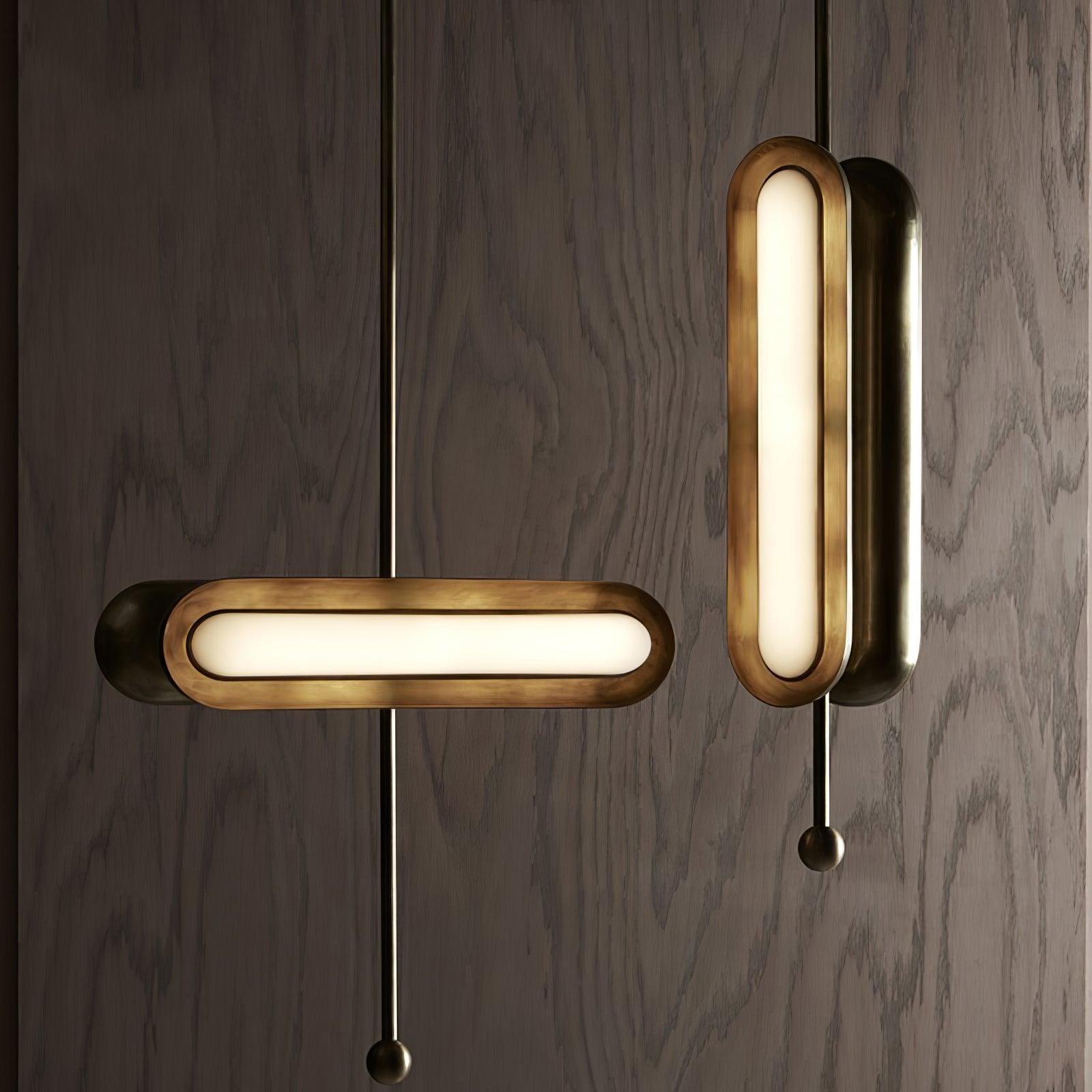Modern Gold Glass Capsule LED Chandelier Pendant Light for Luxury Interiors