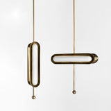 Modern Gold Glass Capsule LED Chandelier Pendant Light for Luxury Interiors