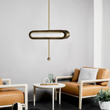 Modern Gold Glass Capsule LED Chandelier Pendant Light for Luxury Interiors