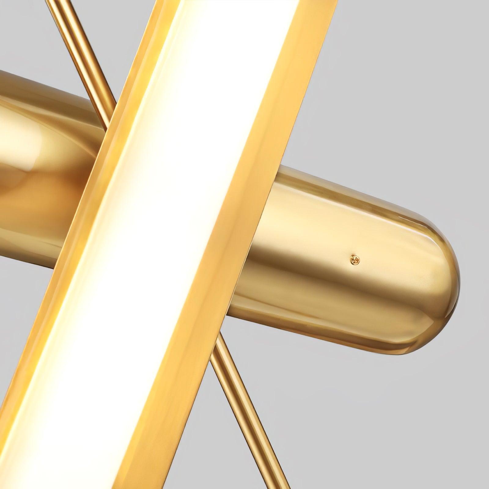 Modern Gold Glass Capsule LED Chandelier Pendant Light for Luxury Interiors