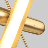 Modern Gold Glass Capsule LED Chandelier Pendant Light for Luxury Interiors