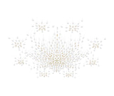 Modern Gold Leaf Chandelier Large Floating Leaves LED Ceiling Light Fixture