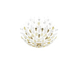 Modern Gold Leaf Chandelier Large Floating Leaves LED Ceiling Light Fixture