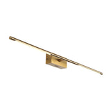 Modern Gold LED Bathroom Vanity Light Bar with Acrylic Shade in 23 and 39 Inch Options