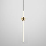 Modern Gold Linear Chandelier with Glass Spherical Shades for Dining Room and Kitchen Island