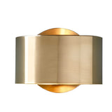 Modern Gold Nordic Circular Wall Sconce Up and Down Indoor Lighting Fixture for Living Room