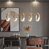 Modern Gold Ring LED Pendant Light for Kitchen Dining Room Nordic Style Ceiling Fixture