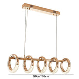 Modern Gold Ring LED Pendant Light for Kitchen Dining Room Nordic Style Ceiling Fixture