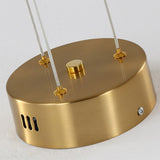 Modern Gold Rotatable LED Linear Chandelier Adjustable Ceiling Light Fixture