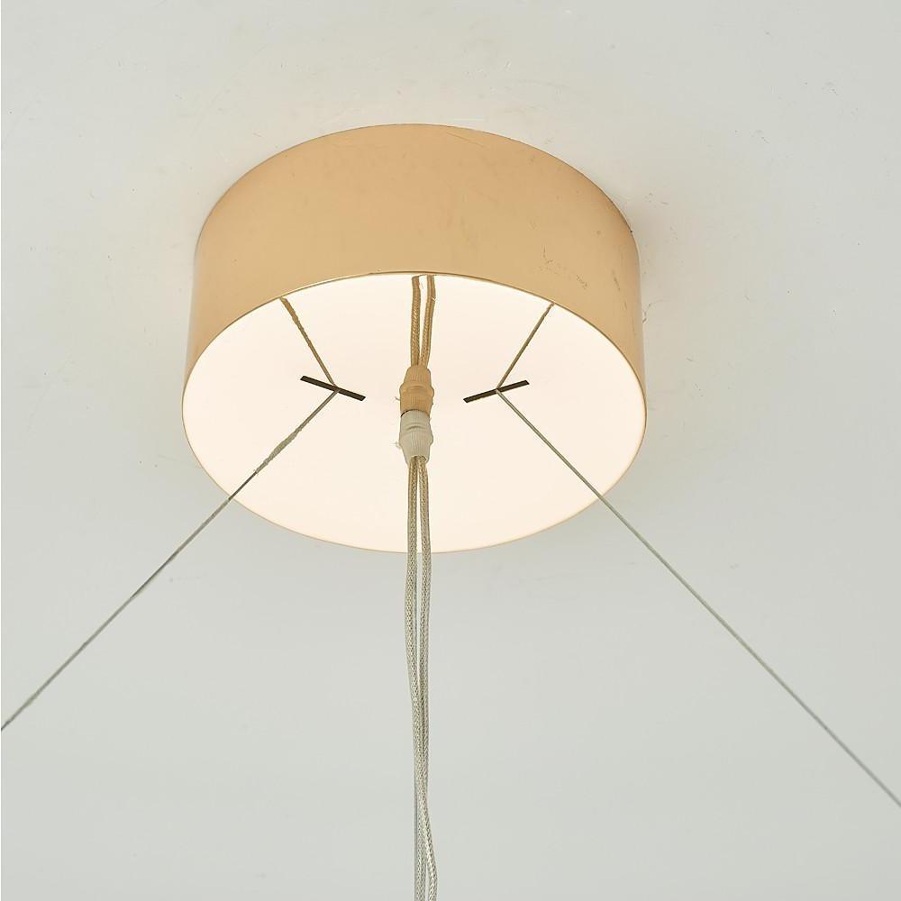 Modern Gold Round Crystal Chandelier LED Single Tier Hanging Light for Dining Room