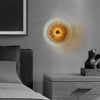 Modern Gold Round Glass LED Wall Sconce Nordic Indoor Lighting Fixture for Bedroom