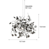 Modern Gold Spherical Stainless Steel Firework Chandelier Nordic Dandelion Pendant Light
