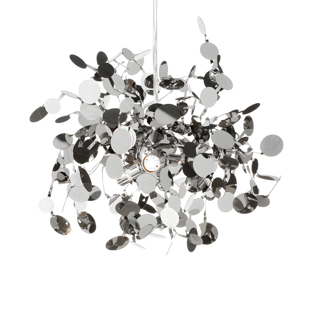Modern Gold Spherical Stainless Steel Firework Chandelier Nordic Dandelion Pendant Light
