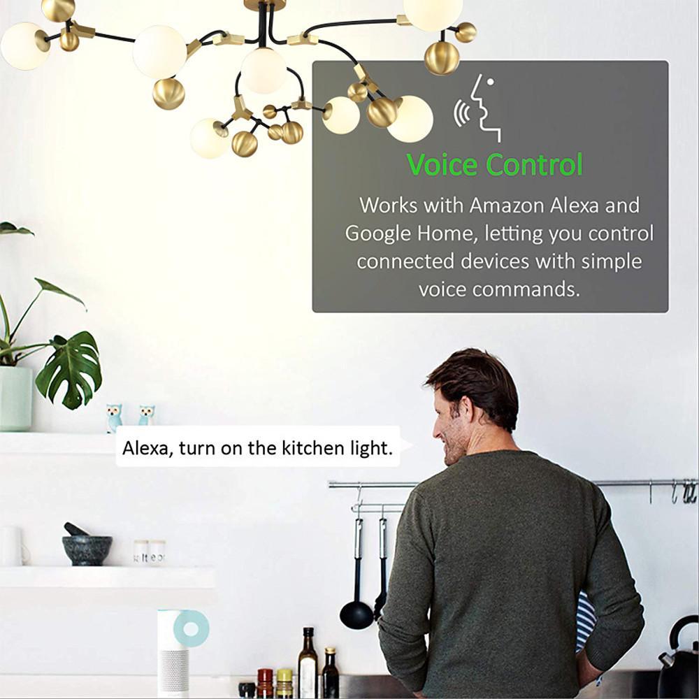 Modern Gold Sputnik Chandelier 7 Light LED Glass Globe Ceiling Fixture for Home Decor