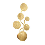 Modern Gold Stainless Steel Lotus Leaf Decorative Wall Sconce Lighting for Bedroom Living Room