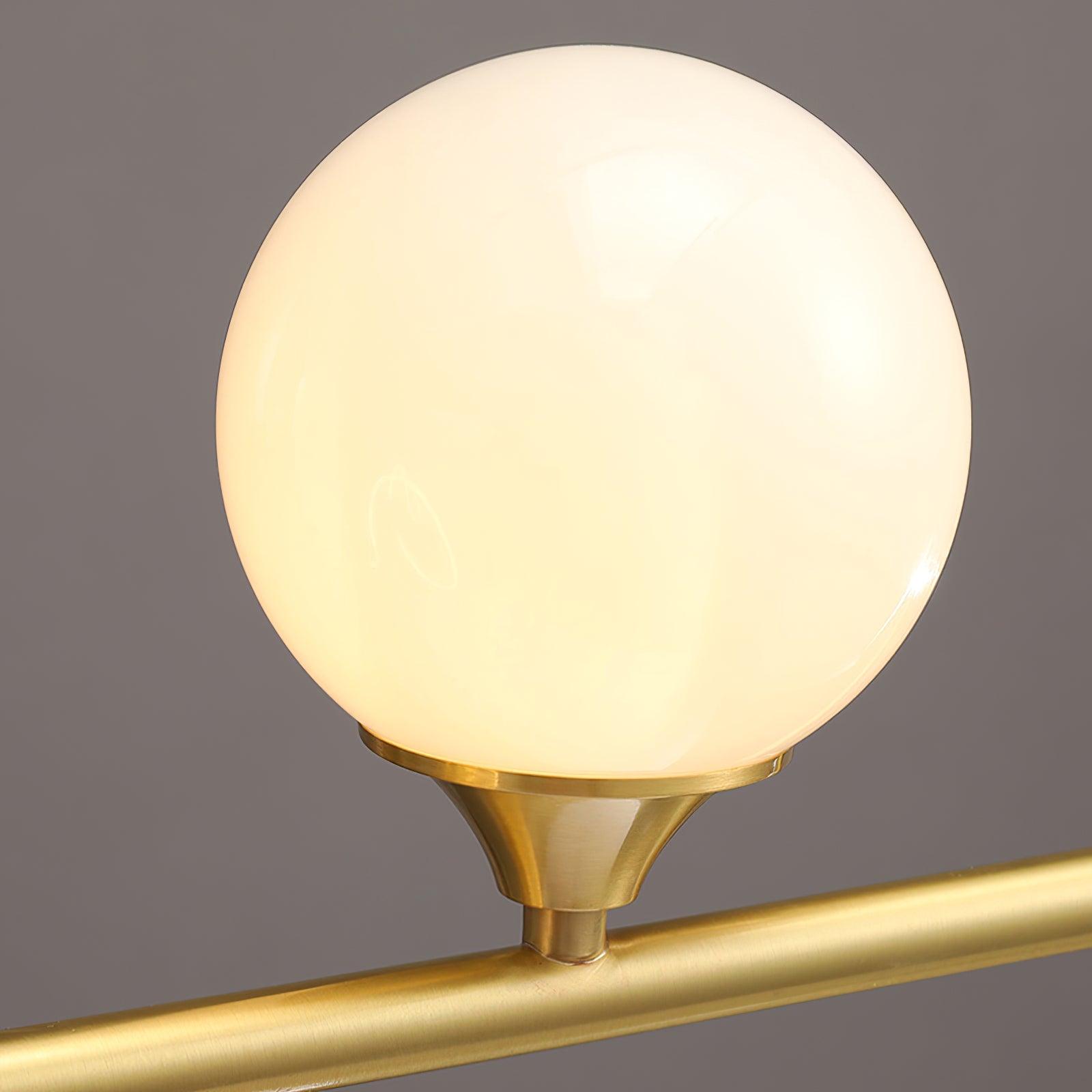 Modern Gold Wave LED Pendant Light Minimalist Linear Chandelier for Dining Room