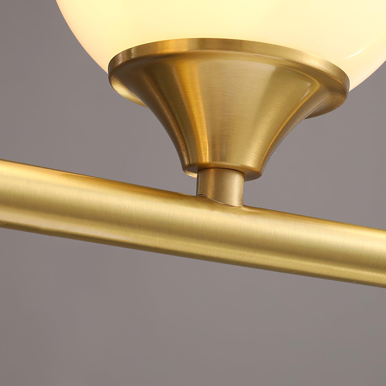 Modern Gold Wave LED Pendant Light Minimalist Linear Chandelier for Dining Room