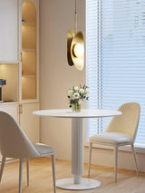 Modern Golden Petal Pendant Light with White Glass Globe Shade for Elegant Home Decor