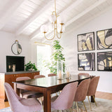 Modern Gooseneck Glass Globe Chandelier Mid Century Industrial Ceiling Light Fixture