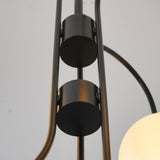 Modern Gooseneck Glass Globe Chandelier Mid Century Industrial Ceiling Light Fixture