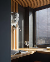 Modern Gorilla Head Wall Sconce Resin Animal Sculpture Three Light Fixture for Indoor Use