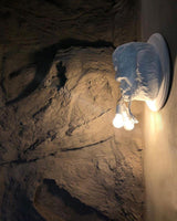 Modern Gorilla Head Wall Sconce Resin Animal Sculpture Three Light Fixture for Indoor Use