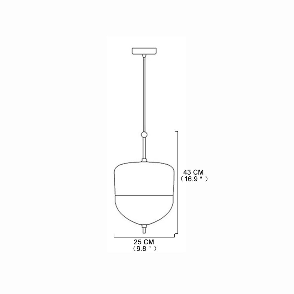 Modern Gradient Blue Glass Mini Pendant Light for Living Room Kitchen and Dining