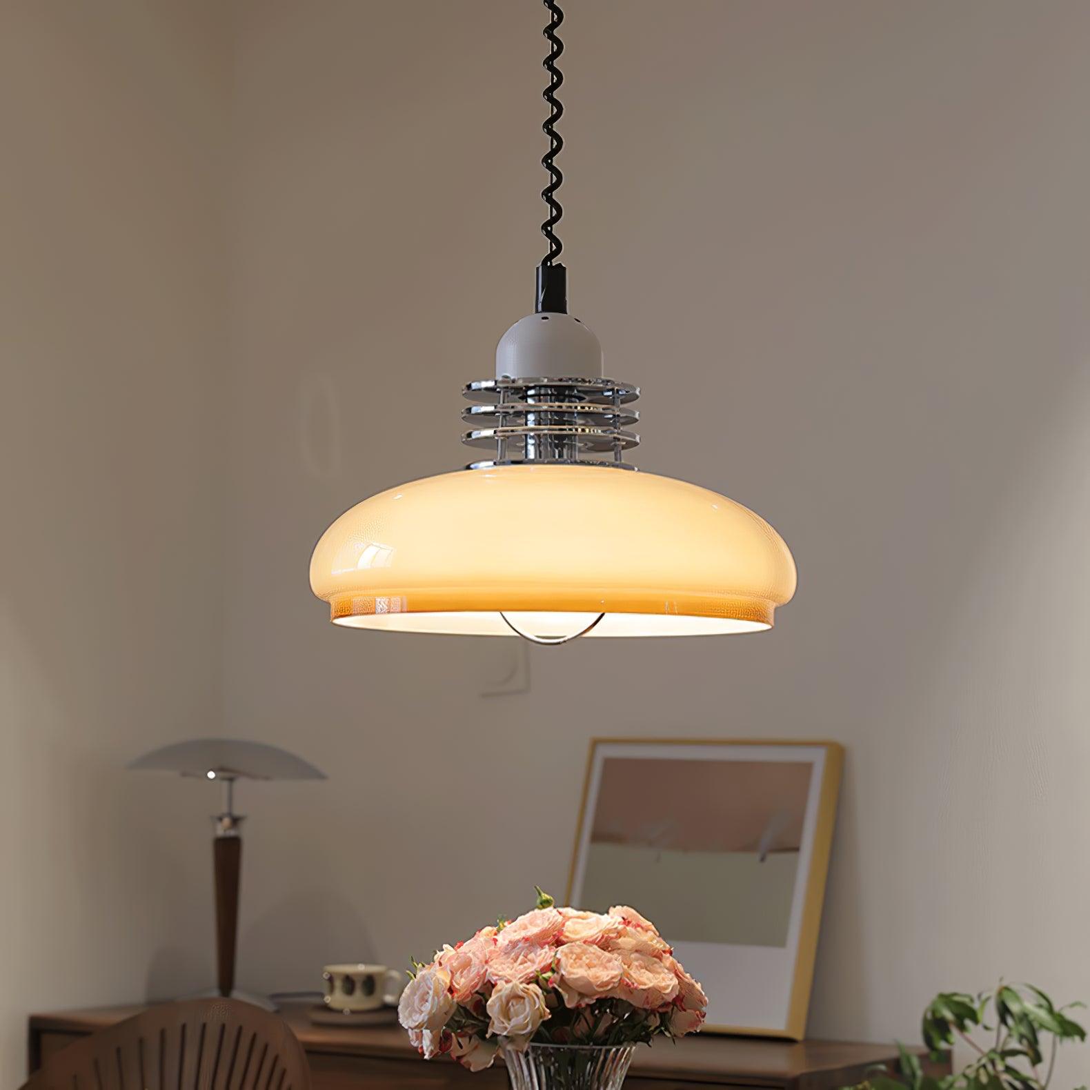 Modern Gradient Glass Droplight Pendant Lamp for Contemporary Interior Home Lighting
