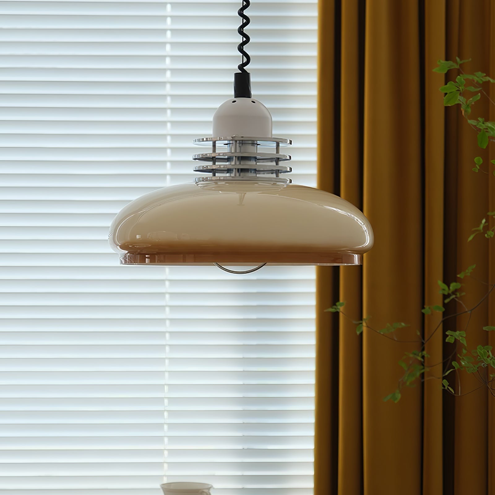 Modern Gradient Glass Droplight Pendant Lamp for Contemporary Interior Home Lighting
