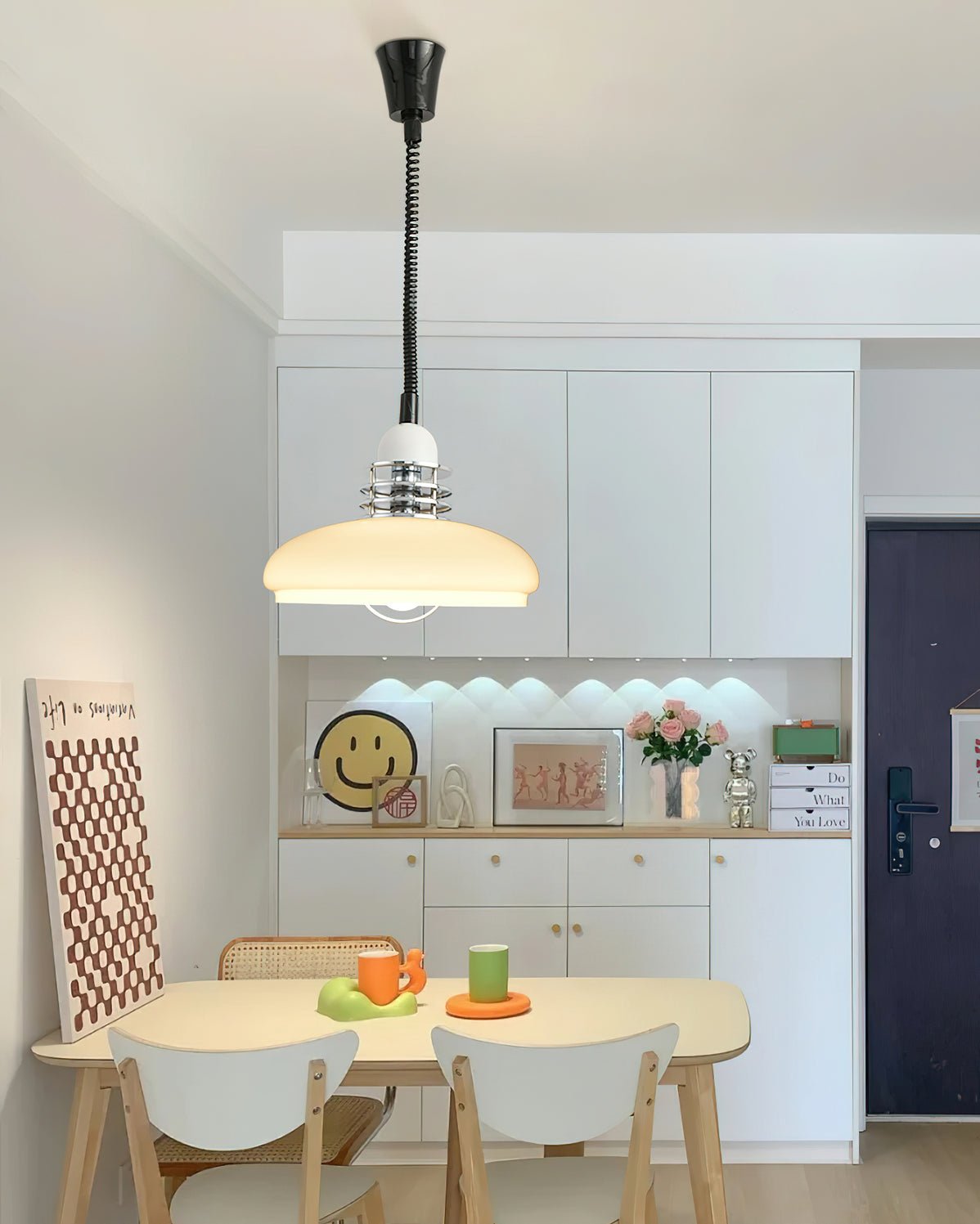 Modern Gradient Glass Droplight Pendant Lamp for Contemporary Interior Home Lighting