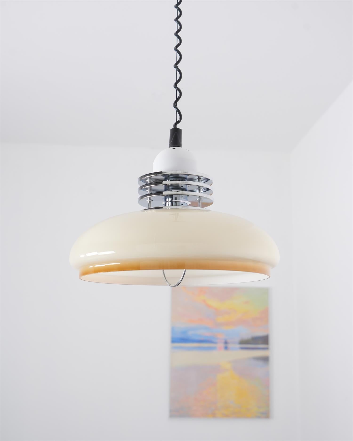 Modern Gradient Glass Droplight Pendant Lamp for Contemporary Interior Home Lighting