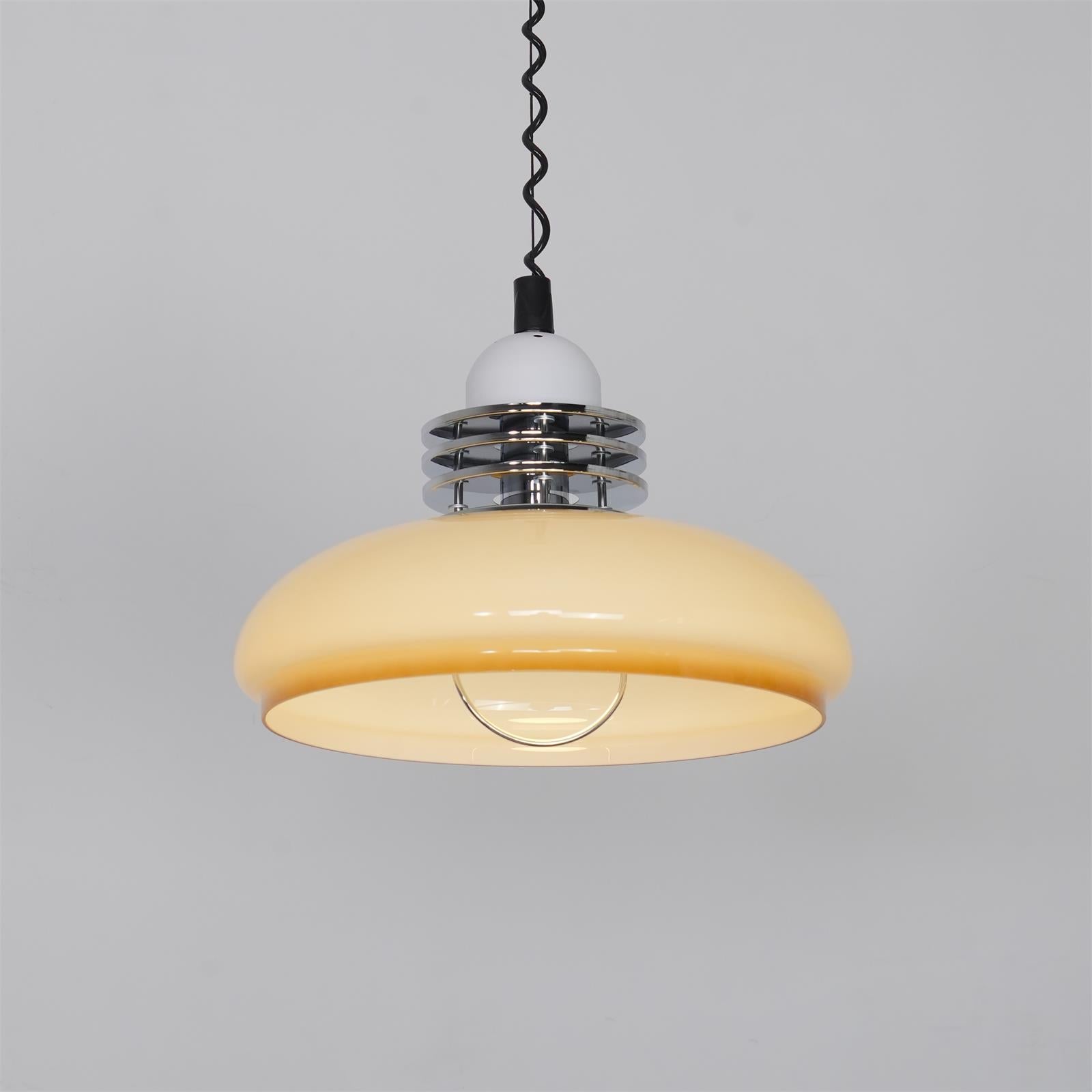Modern Gradient Glass Droplight Pendant Lamp for Contemporary Interior Home Lighting