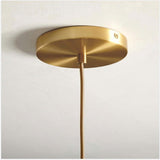 Modern Gradient Glass Globe Pendant Light Industrial Ball Hanging Fixture for Kitchen Island