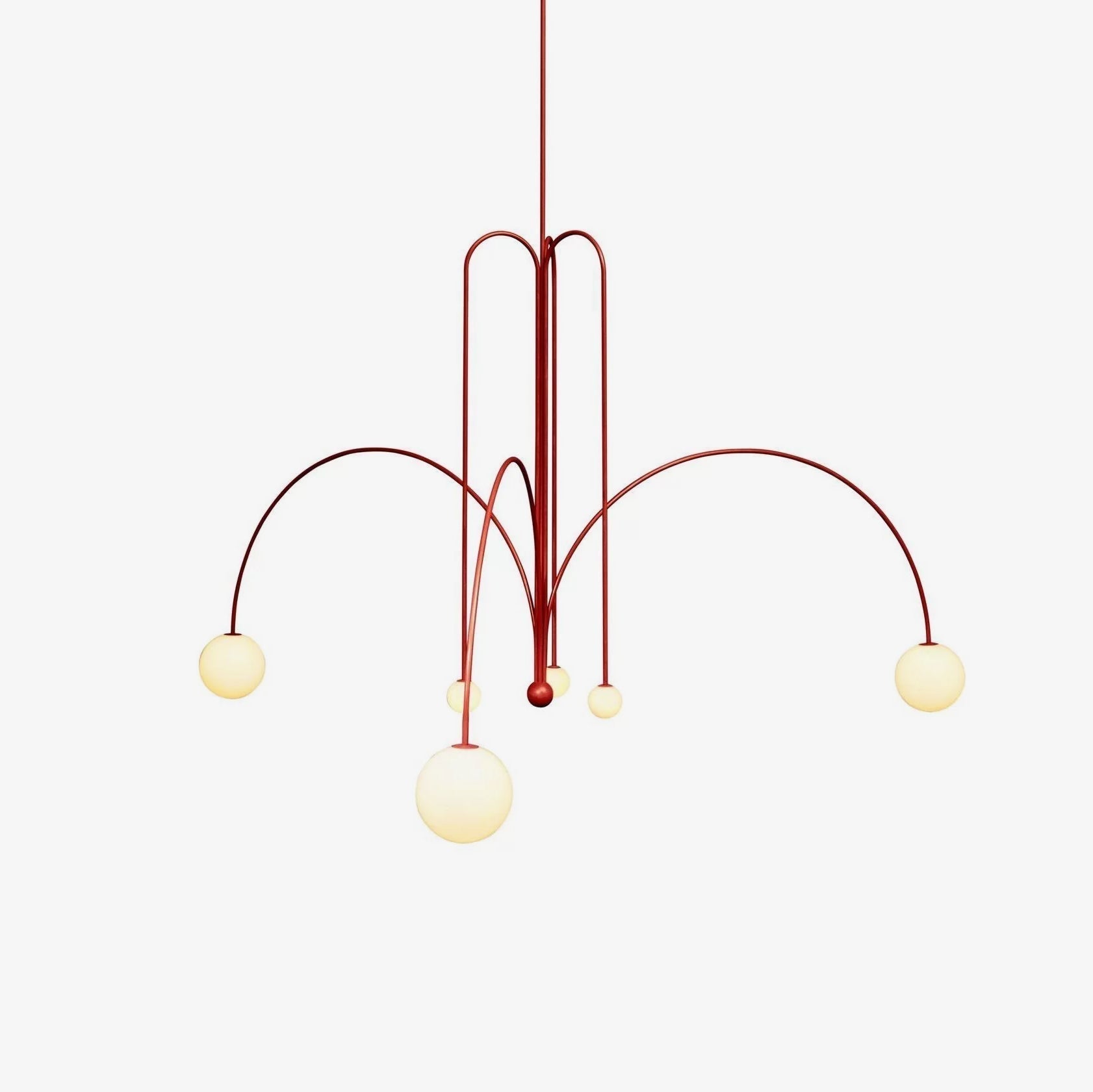 Modern Gran Finale Glass Globe Chandelier Multi Head Suspension Lighting