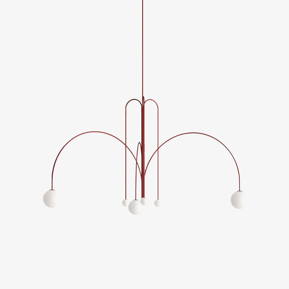 Modern Gran Finale Glass Globe Chandelier Multi Head Suspension Lighting