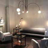 Modern Gran Finale Glass Globe Chandelier Multi Head Suspension Lighting