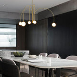 Modern Gran Finale Glass Globe Chandelier Multi Head Suspension Lighting