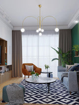 Modern Gran Finale Glass Globe Chandelier Multi Head Suspension Lighting