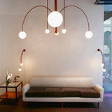 Modern Gran Finale Glass Globe Chandelier Multi Head Suspension Lighting