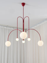 Modern Gran Finale Glass Globe Chandelier Multi Head Suspension Lighting