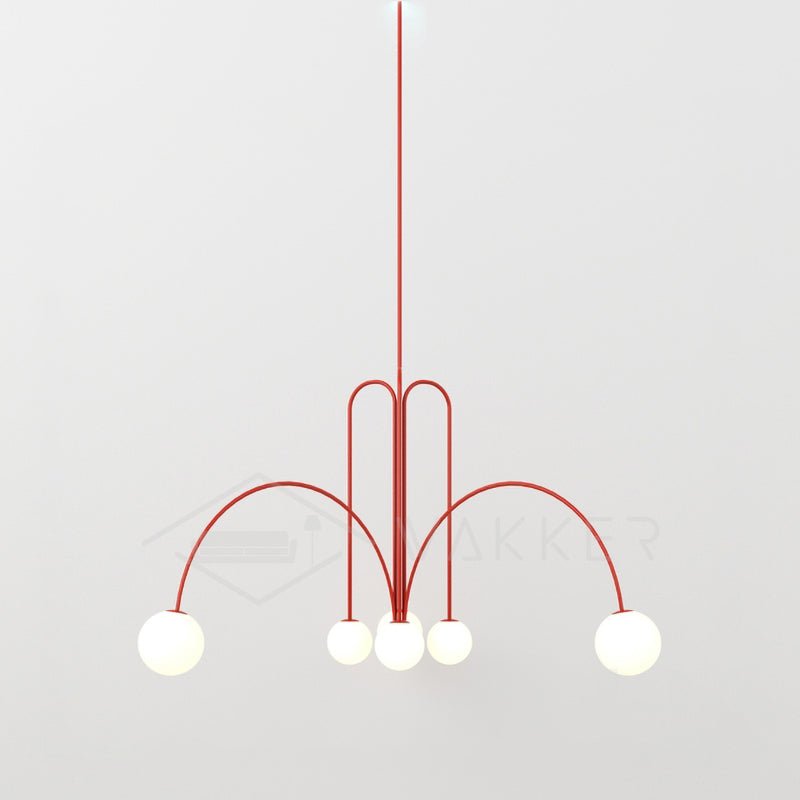 Modern Gran Finale Glass Globe Chandelier Multi Head Suspension Lighting