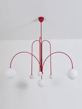 Modern Gran Finale Glass Globe Chandelier Multi Head Suspension Lighting