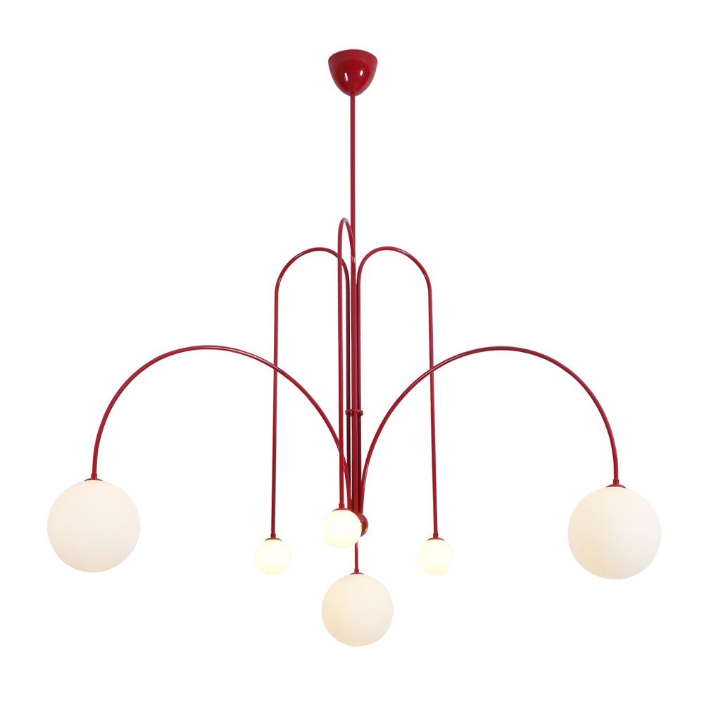 Modern Gran Finale Glass Globe Chandelier Multi Head Suspension Lighting