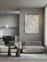 Modern Grand Shadow LED Wall Sconce Aluminum Diffused Indoor Light Matte White